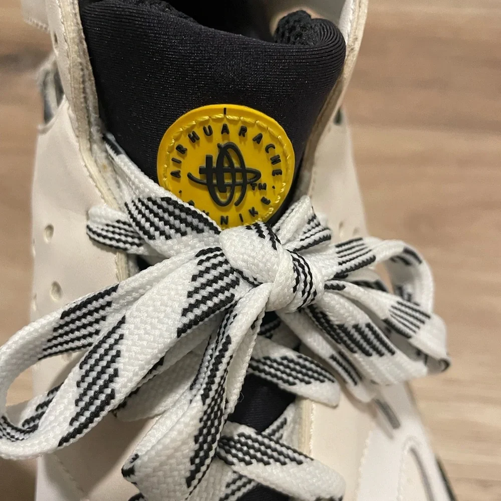 Nike Air Tech Challenge Huarache White Tour Yellow Mens size 13 Aggasi